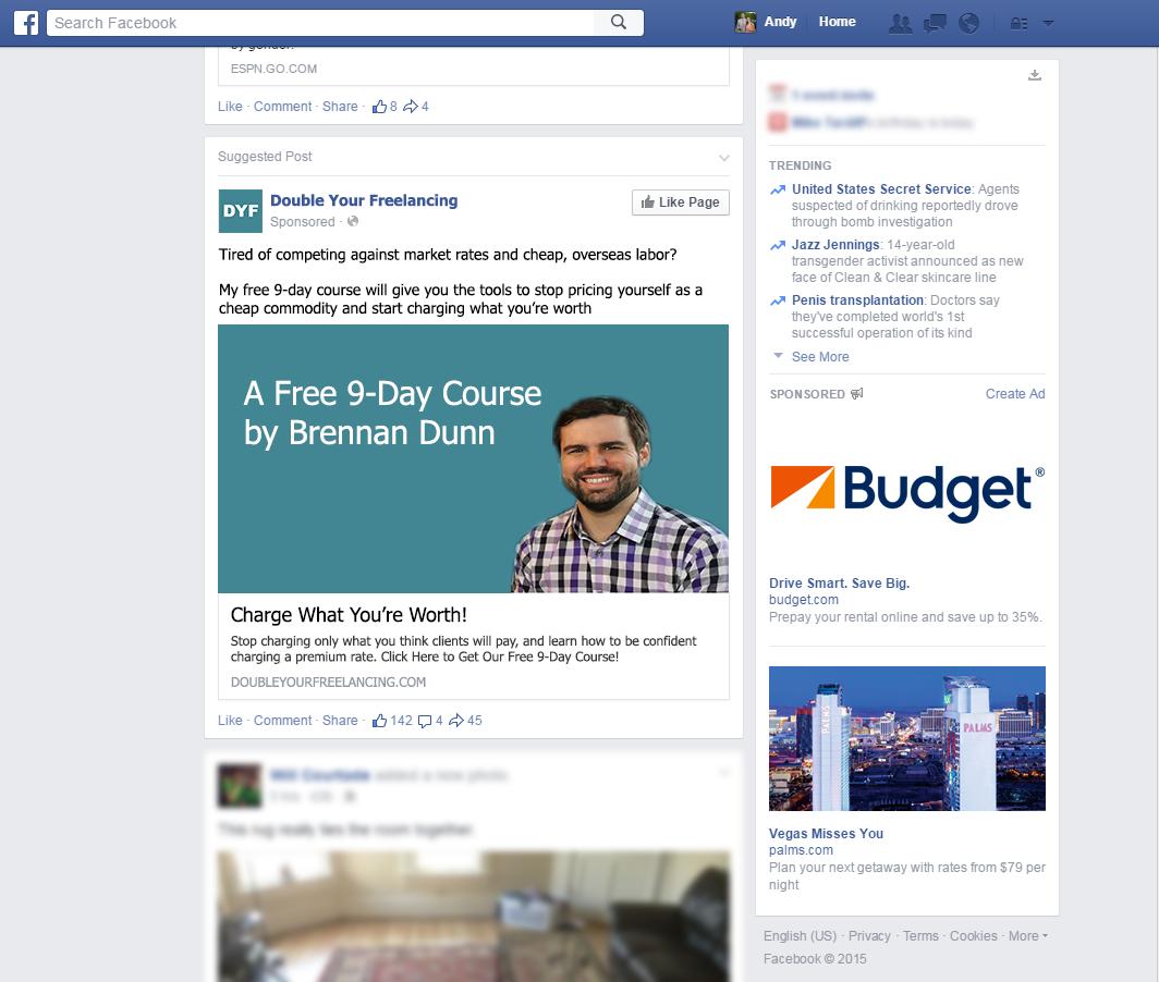 Facebook AD: List Opt-In