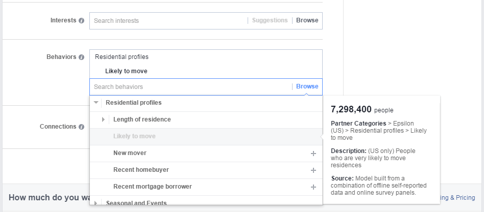 FB Targeting - Likely to Move